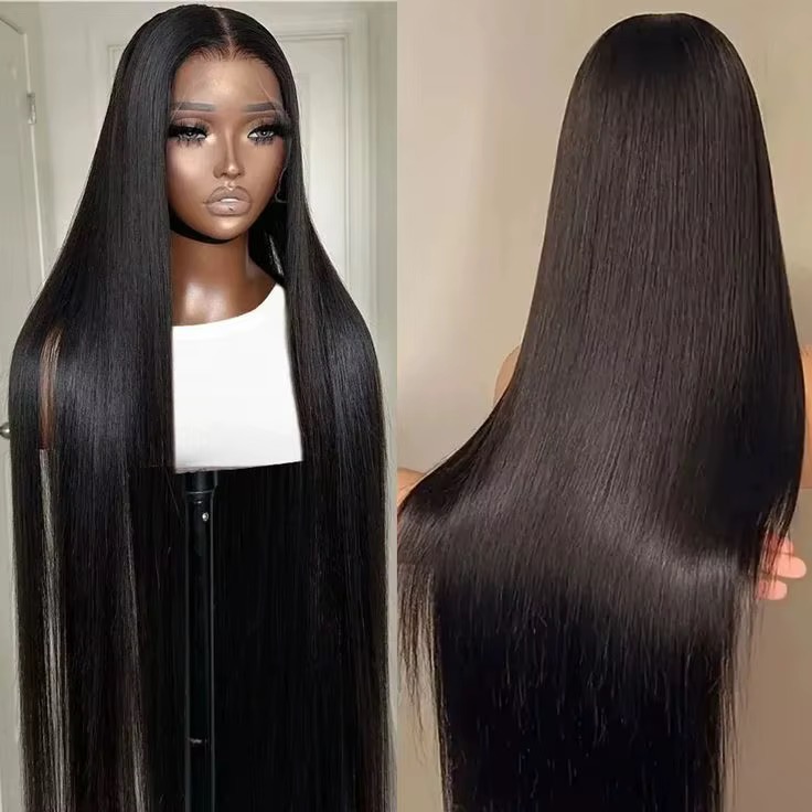 MQondi Hair Silky Straight HD Lace Wig — 100% Remy Human Hair